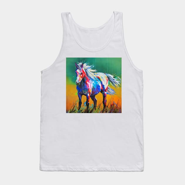 Standing steed Tank Top by bogfl